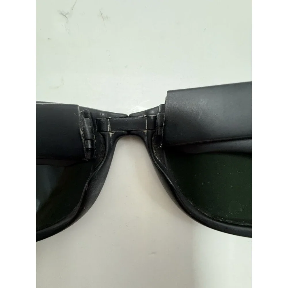 Ray Ban Folding Wayfarer Frame Sunglasses MATTE Black France W0670 VINTAGE B&L